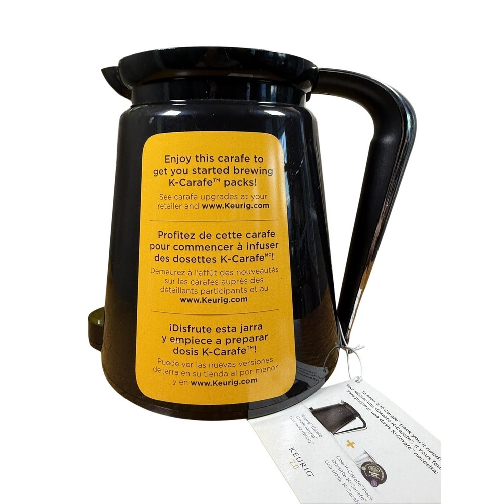 Keurig 2.0 Carafe Coffee Pot Black New K-Carafe Pod Accessory